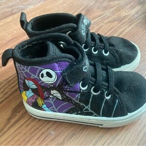 Disney Black and Purple High-Top Sneakers Nightmare Before Christmas